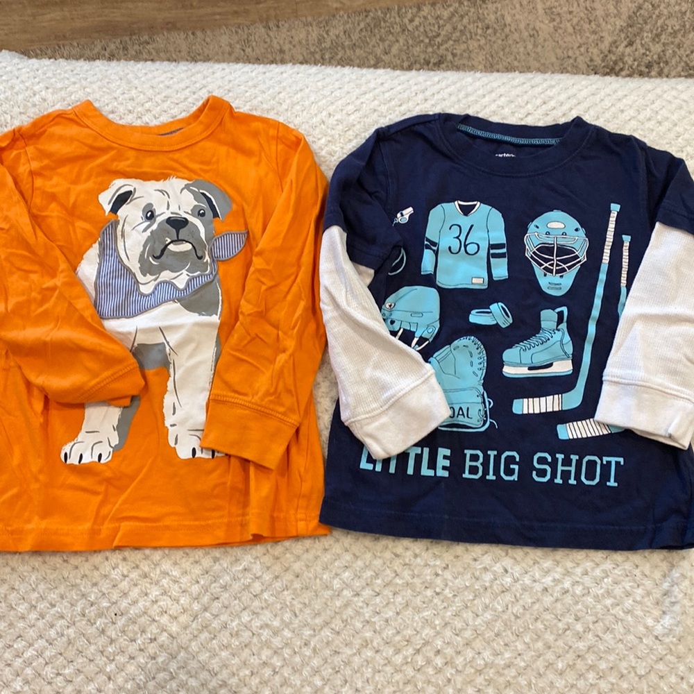 2 Carters long sleeve t shirts